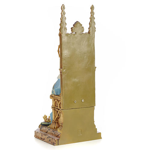 Sacro Cuore Maria in trono 40 cm pasta legno dec. superiore 3