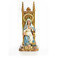 Sacro Cuore Maria in trono 40 cm pasta legno dec. superiore s5