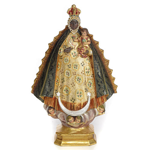 Virgen de Regla 30cm pasta de madera dec. extra 1
