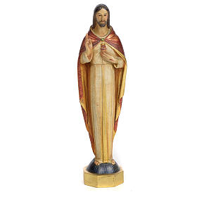Sagrado Corazón de Jesús 30cm Pasta de madera dec.