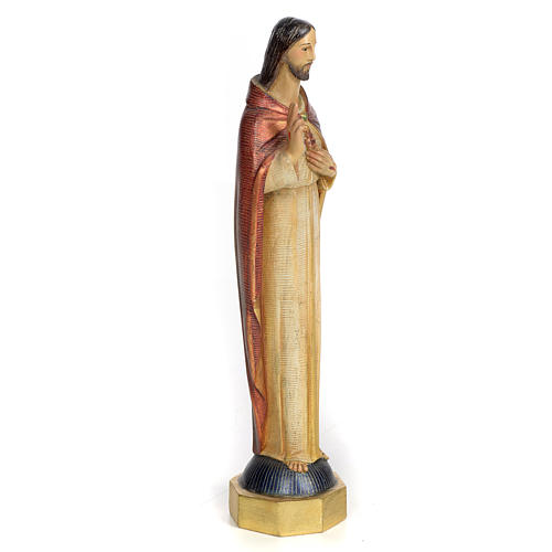 Sagrado Corazón de Jesús 30cm Pasta de madera dec. 2