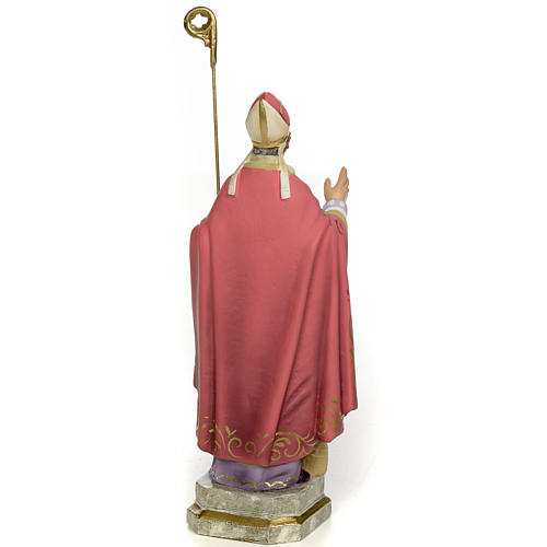 Saint Blaise 20cm wood paste, elegant decoration 3