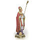 Saint Blaise 20cm wood paste, elegant decoration s2