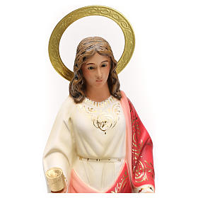 Statue Sainte Barbara 30 cm fin. élégante pâte à bois