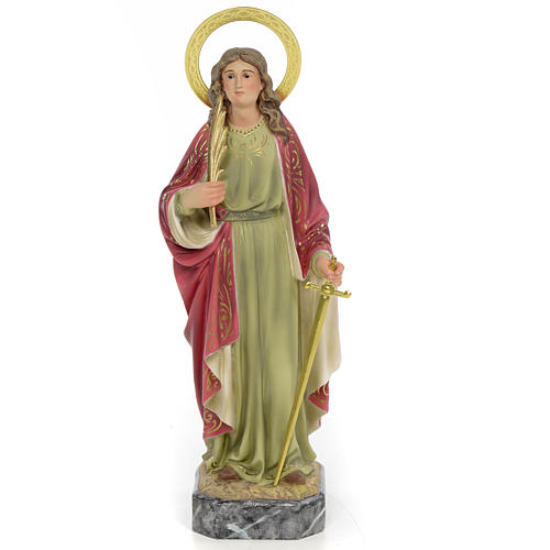 Santa Irene 30 cm pasta di legno dec. elegante 1
