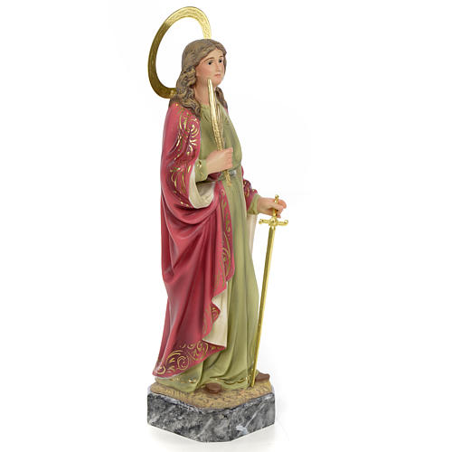 Santa Irene 30 cm pasta di legno dec. elegante 2