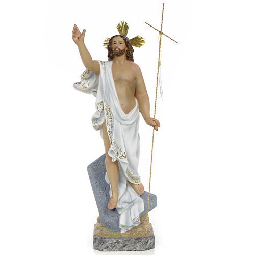 Jesús resucitado 40cm pasta de madera dec. Superior 1
