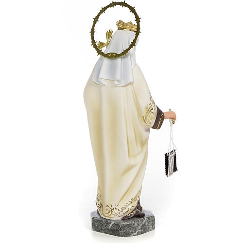 Virgen del Carmen 30cm pasta de madera elegante 3