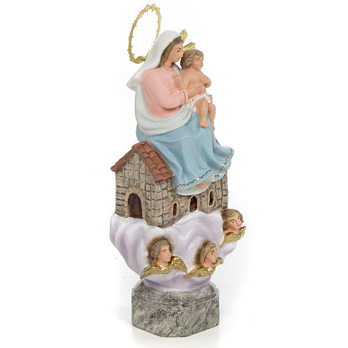 Our Lady of Loreto 20cm wood paste, elegant decoration 2