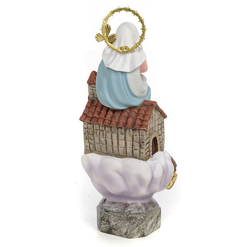 Our Lady of Loreto 20cm wood paste, elegant decoration 3