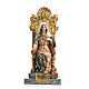 Sacro Cuore di Maria trono 40 cm pasta legno dec. superiore s1