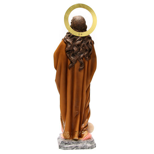 Mary Magdalene statue in wooden paste 60cm, elegant finish 6