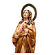 Mary Magdalene statue in wooden paste 60cm, elegant finish s2