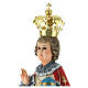 Infant Jesus of Prague 50 cm with elegant decorations in wood paste s5