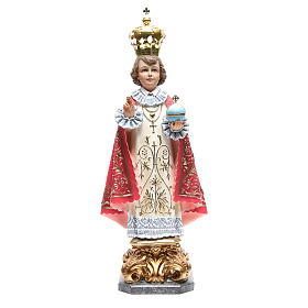 Statue in legno dipinto: Gesù Bambino di Praga 50 cm dec. elegante pasta di legno Statue in legno dipinto: Gesù Bambino di Praga 50 cm dec. elegante pasta di legno