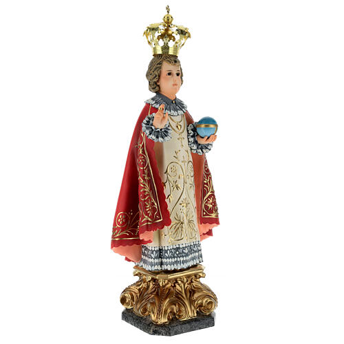 Gesù Bambino di Praga 50 cm dec. elegante pasta di legno 7