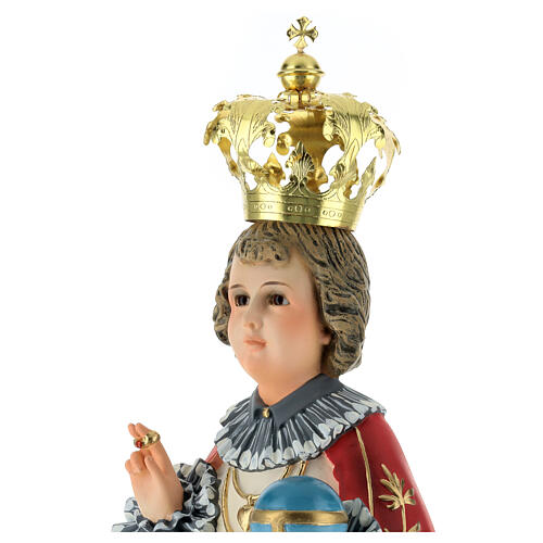 Gesù Bambino di Praga 50 cm dec. elegante pasta di legno 5