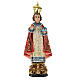 Infant Jesus of Prague 50 cm with elegant decorations in wood paste s1