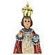 Infant Jesus of Prague 50 cm with elegant decorations in wood paste s3