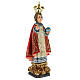 Infant Jesus of Prague 50 cm with elegant decorations in wood paste s7