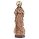 Sacro Cuore di Gesù 80 cm pasta di legno dec. brunita s1