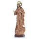 Sacro Cuore di Gesù 80 cm pasta di legno dec. brunita s2
