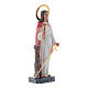 Saint Barbara statue in coloured wood paste 30 cm s3