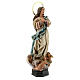 Statua Madonna immacolata 60 cm pasta legno dec. elegante s5