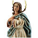 Statua Madonna immacolata 60 cm pasta legno dec. elegante s6