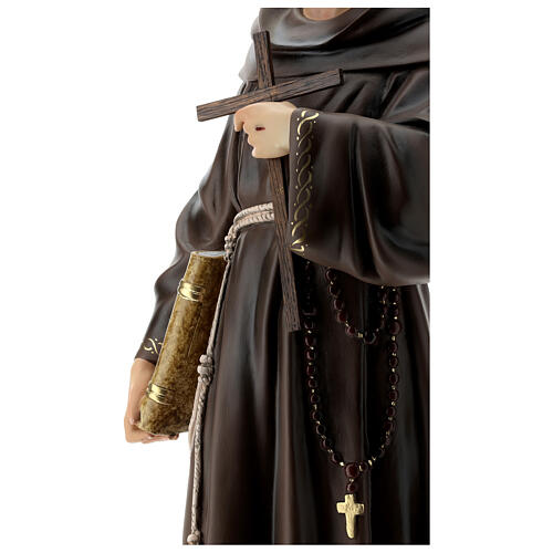 Saint Francis of Assisi statue 80 cm wood pupl with elegant finish 8