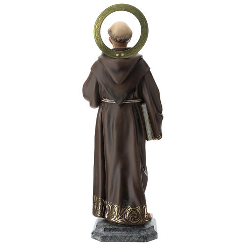Saint Francis of Assisi statue 80 cm wood pupl with elegant finish 11