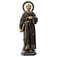 Saint Francis of Assisi statue 80 cm wood pupl with elegant finish s1