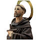 Saint Francis of Assisi statue 80 cm wood pupl with elegant finish s6
