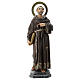 Statua San Francesco d'Assisi 80 cm pasta di legno dec. Elegante s1