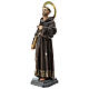 Statua San Francesco d'Assisi 80 cm pasta di legno dec. Elegante s3