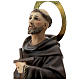 Statua San Francesco d'Assisi 80 cm pasta di legno dec. Elegante s6