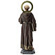 Statua San Francesco d'Assisi 80 cm pasta di legno dec. Elegante s11