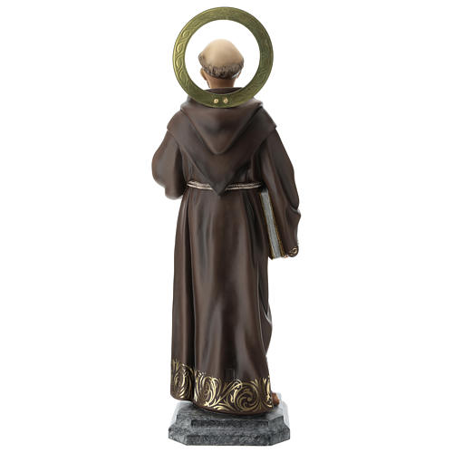 Saint Francis statue in wood paste, 31 in elegant finish 11