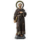Saint Francis statue in wood paste, 31 in elegant finish s1