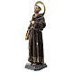 Saint Francis statue in wood paste, 31 in elegant finish s3