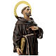 Saint Francis statue in wood paste, 31 in elegant finish s4