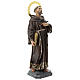 Saint Francis statue in wood paste, 31 in elegant finish s5
