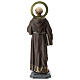 Saint Francis statue in wood paste, 31 in elegant finish s11