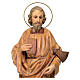 Estatua San Judas Tadeo pasta de madera 60 cm efecto madera s2