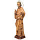 Estatua San Judas Tadeo pasta de madera 60 cm efecto madera s5