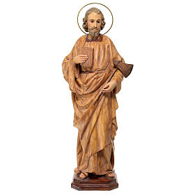 Statue Saint Jude Thaddée pâte à bois 60 cm finition bois