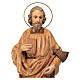 Statue Saint Jude Thaddée pâte à bois 60 cm finition bois s2