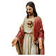 Statua Sacro Cuore di Gesù pasta di legno dipinta 20 cm s2
