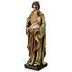 Statue, Heiliger Josef mit dem Jesuskind, Holzmasse, koloriert, 20 cm s3