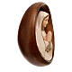 Oval sculpture of Our Lady of Fatima, painted wood of Val Gardena s3